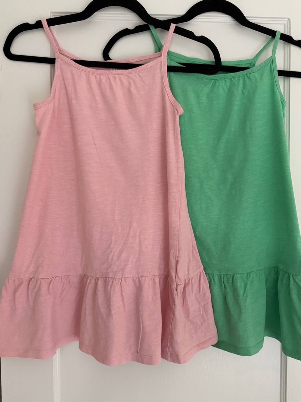 H&M Girls Tank Sundresses with Tiered Hem Set of 2 Size 8-10
